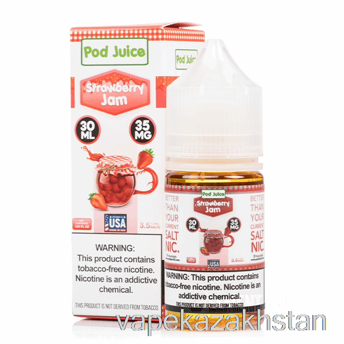 Vape Kazakhstan Strawberry Jam - Pod Juice - 30mL 35mg